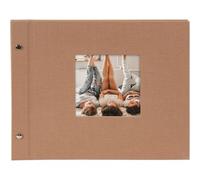 goldbuch Álbum con tapa de rosca Bella Vista 30x25 40 páginas blancas avellana