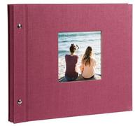 goldbuch Álbum con tapa de rosca Bella Vista 30x25 40 páginas blancas fucsia