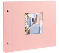 goldbuch Álbum con tapa de rosca Bella Vista 30x25 40 páginas blancas rosa