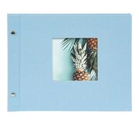 goldbuch Álbum con tapa de rosca Bella Vista 30x25 40 páginas negras azul cielo 1 pieza