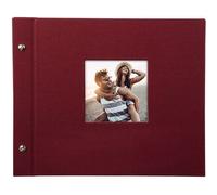 goldbuch Álbum con tapa de rosca Bella Vista 30x25 40 páginas negras burdeos 1 pieza