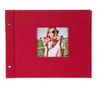 goldbuch Álbum con tapa de rosca Bella Vista 30x25 40 páginas negras rojo 1 pieza