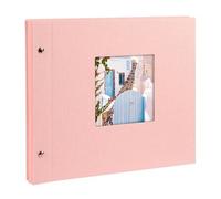 goldbuch Álbum con tapa de rosca Bella Vista 30x25 40 páginas negras rosa 1 pieza