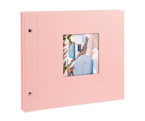 goldbuch Álbum con tapa de rosca Bella Vista 30x25 40 páginas negras rosa 1 pieza