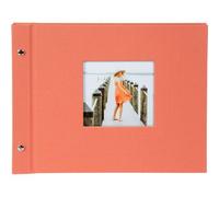 goldbuch Álbum con tapa de rosca Bella Vista 30x25 40 páginas negras salmón 1 pieza