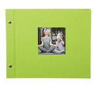 goldbuch Álbum con tapa de rosca Bella Vista 30x25 40 páginas negras verde 1 pieza