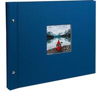 goldbuch Álbum con tapa de rosca Bella Vista 39x31 40 páginas blancas azul