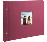 goldbuch Bella Vista Álbum de Tornillo, Lino, Fucsia, 40 mm