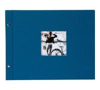 goldbuch Álbum con tapa de rosca Bella Vista 39x31 40 páginas blancas gasolina