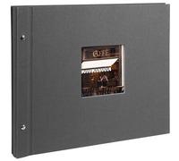 goldbuch Álbum con tapa de rosca Bella Vista 39x31 40 páginas blancas gris