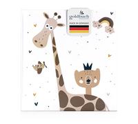 goldbuch Álbum de fotos de bebé Little Dream con estructura de lino con 60 hojas de pergamino blanco y 4 páginas ilustradas, álbum de bebé para pegar papel, aprox. 30 x 31 x 4 cm