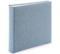 goldbuch Álbum de fotos de lino Summertime Trend 2 35x36cm 100 páginas blancas azul-gris
