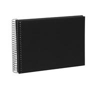 goldbuch Álbum de Fotos en Espiral Bella Vista, álbum de Recuerdos de Lino con Espiral, álbum de Fotos con 40 páginas Negras, álbum de Fotos para Pegar, Aprox. 24 x 17 x 2,8 cm