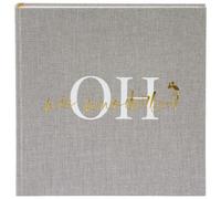 goldbuch Álbum de fotos Linum 2.0 Oh qué maravilla 30x31 60 páginas blanco gris