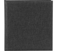 goldbuch 27 660 Álbum de fotos Summertime antracita, libro de fotos 30 x 31 x 4 cm, álbum de fotos con 60 páginas blancas, cubierta de lino, álbum de fotos encuadernado, libro de fotos, color negro y