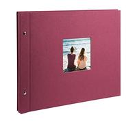 Goldbuch álbum de Fotos, Trend, 25 x 25 cm, 60 páginas con pergamino, Fucsia, 39x31 cm