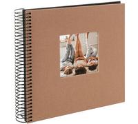 goldbuch Álbum espiral Bella Vista con ventana 20x20 40 páginas negras avellana