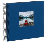 goldbuch Álbum espiral Bella Vista con ventana 20x20 40 páginas negras azul