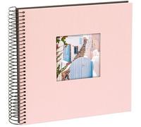 goldbuch Álbum espiral Bella Vista con ventana 20x20 40 páginas negras Rosa