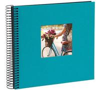 goldbuch Álbum espiral Bella Vista con ventana 20x20 40 páginas negras turquesa
