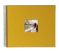 goldbuch Ãlbum espiral Bella Vista con ventana 35x30 40 pÃ¡ginas negras mostaza