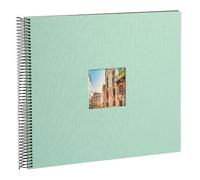 goldbuch Álbum espiral Bella Vista con ventana 35x30 40 páginas negras aqua