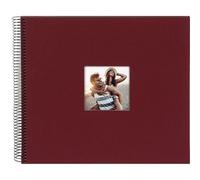 goldbuch Álbum espiral Bella Vista con ventana 35x30 40 páginas negras burdeos