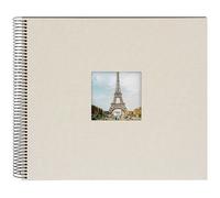 goldbuch Álbum espiral Bella Vista con ventana 35x30 40 páginas negras Gris arena