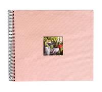 goldbuch Álbum espiral Bella Vista con ventana 35x30 40 páginas negras Rosa