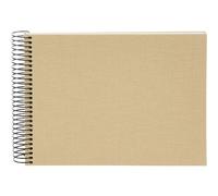 goldbuch Álbum espiral Bella Vista sin ventana 24x17 40 páginas blancas beige