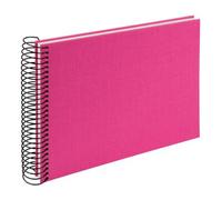 goldbuch Álbum espiral Bella Vista sin ventana 24x17 40 páginas blancas fucsia eléctrico