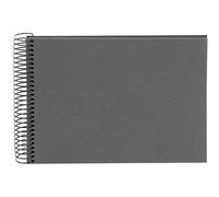 goldbuch Álbum espiral Bella Vista sin ventana 24x17 40 páginas negras gris