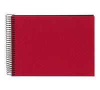 goldbuch Álbum espiral Bella Vista sin ventana 24x17 40 páginas negras rojo