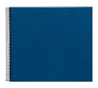 goldbuch Blau Bella Vista, Recuerdos de Lino con Espiral, álbum de Fotos para Pegar, Papel, Azul (páginas Blancas), 40 weiße Seiten