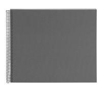 goldbuch Álbum espiral Bella Vista sin ventana 35x30 40 páginas blancas gris