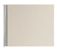 goldbuch Álbum espiral Bella Vista sin ventana 35x30 40 páginas blancas Gris arena