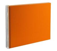 goldbuch Álbum espiral Bella Vista sin ventana 35x30 40 páginas blancas naranja sol