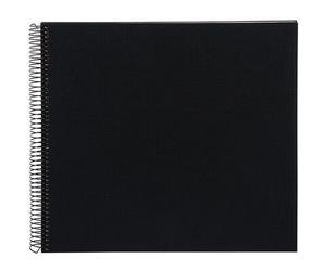goldbuch Álbum espiral Bella Vista sin ventana 35x30 40 páginas blancas negro