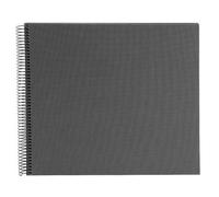 goldbuch Álbum espiral Bella Vista sin ventana 35x30 40 páginas negro gris