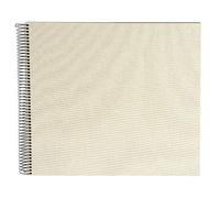 goldbuch Álbum espiral Bella Vista sin ventana 35x30 40 páginas negro Gris arena