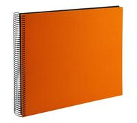 goldbuch Álbum espiral Bella Vista sin ventana 35x30 40 páginas negro naranja sol