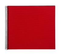 goldbuch Álbum espiral Bella Vista sin ventana 35x30 40 páginas negro rojo