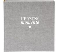 goldbuch Álbum Linum 2.0 Herzensmomente 30x31 60 páginas blanco gris