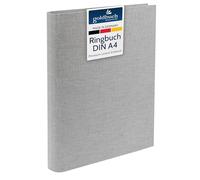 goldbuch Bella Vista 37919 - Carpeta de fotos (26 x 32 cm, carpeta de lino, carpeta de fotos para personalizar y rellenar, formato DIN A4, ideal para viajes y vacaciones, color gris claro