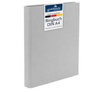 goldbuch Bella Vista 37919 - Carpeta de fotos (26 x 32 cm, carpeta de lino, carpeta de fotos para personalizar y rellenar, formato DIN A4, ideal para viajes y vacaciones, color gris claro