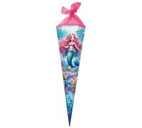 goldbuch- Bolsa Escolar de 85 cm, 6 Cuadrados, Color Azul - Princesa aquarina, 85 x 24 x 20 cm (98 162)