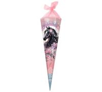 goldbuch- Bolsa Escolar de 85 cm, 6 Cuadrados, Color Rosa - Motivo Luna, 85 x 24 x 20 cm (98 141)