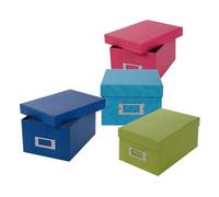 goldbuch Caja Bella Vista con 8 tarjetas de registro azul