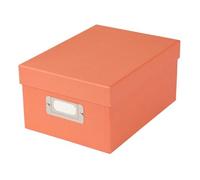 goldbuch Caja Bella Vista con 8 tarjetas de registro salmÃ³n