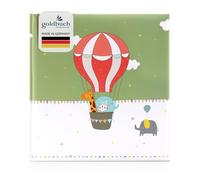 Goldbuch diseño Infantil, Fotos con 60 Blancas, pergamino y 4 páginas ilustradas, álbum de bebé para Pegar, Papel, Vuelo de Globos, ca. 30 x 31 x 4 cm